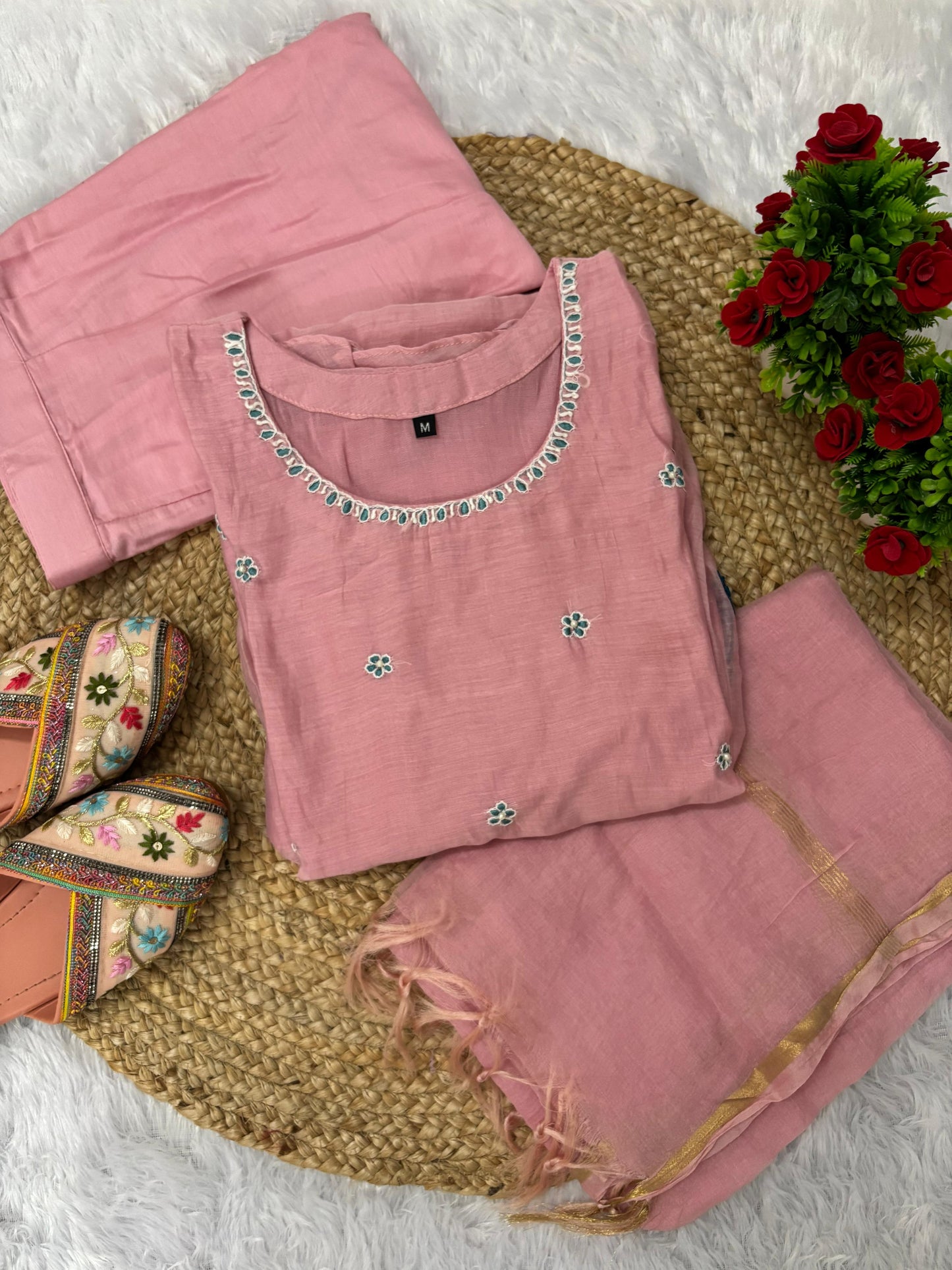 Latest Peacock  Work Premium Mulchanderi Anarkali Party Wear Suit.