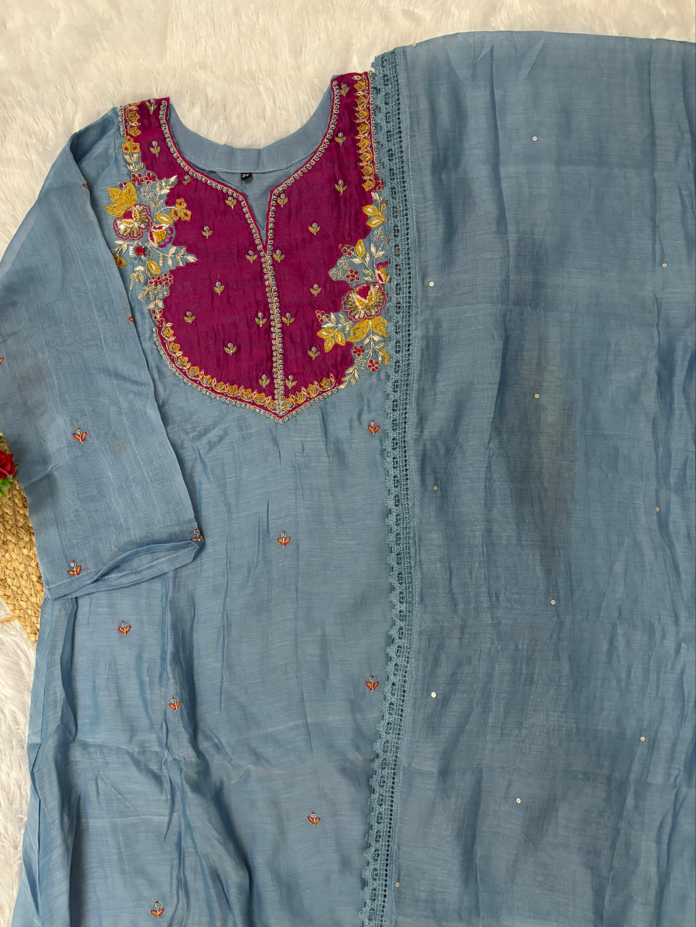 Latest Hand Work Premium Mulchanderi Anarkali Party Wear Suit.