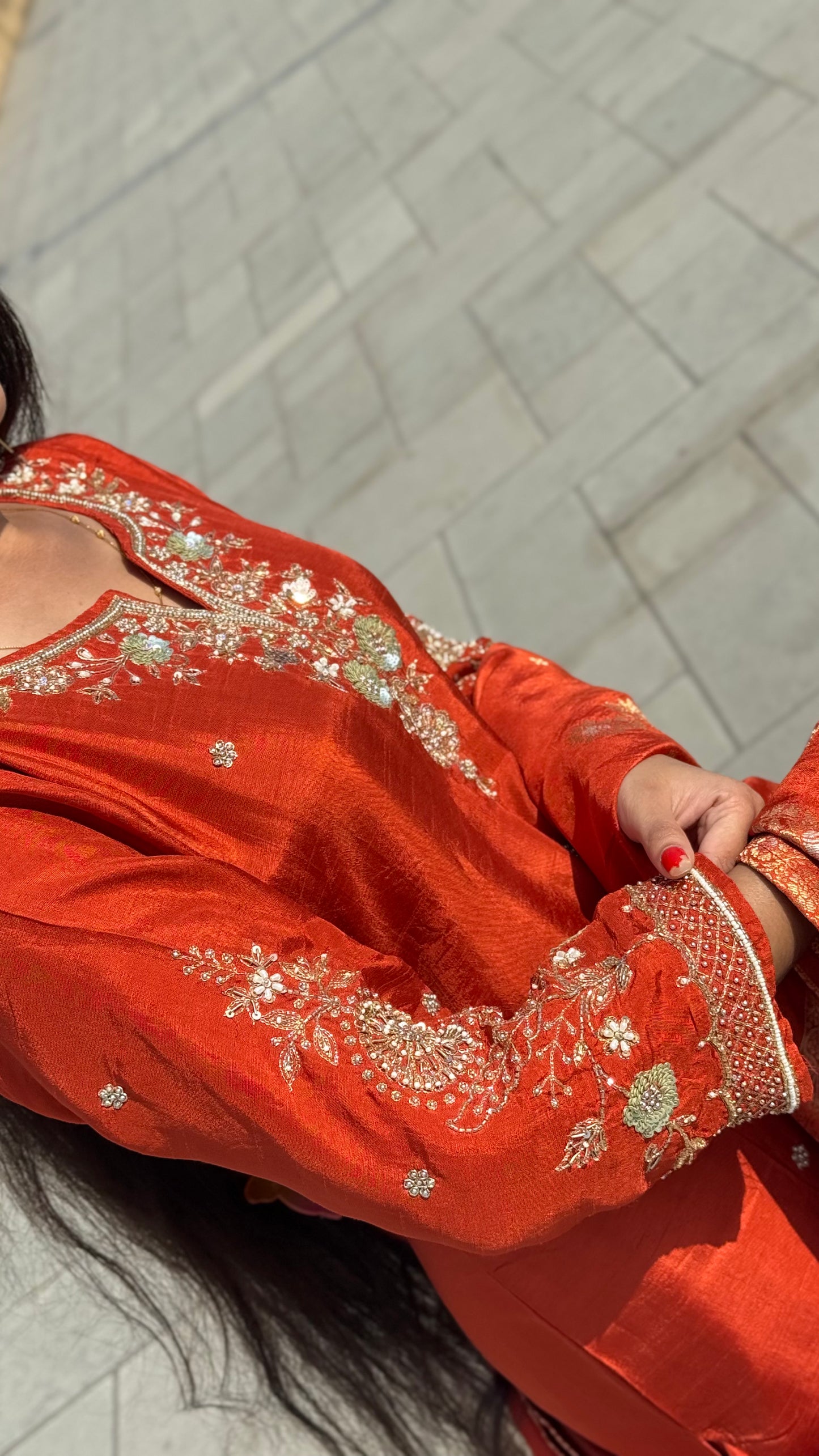 Latest Party Wear Dola Silk  Suit With Jari Work  & Pure Banarasi Duptta.