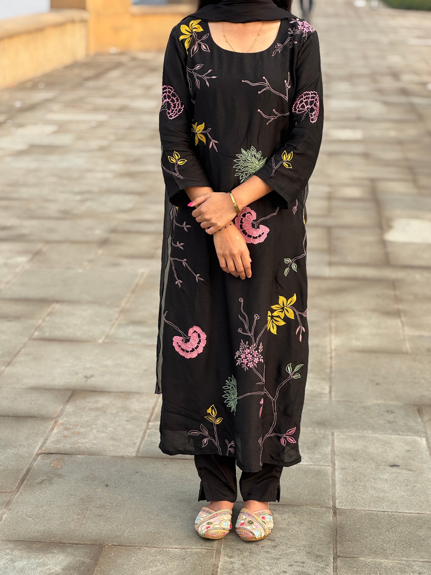 Premium Muslin Embroidery Semi Partywear  Suit.