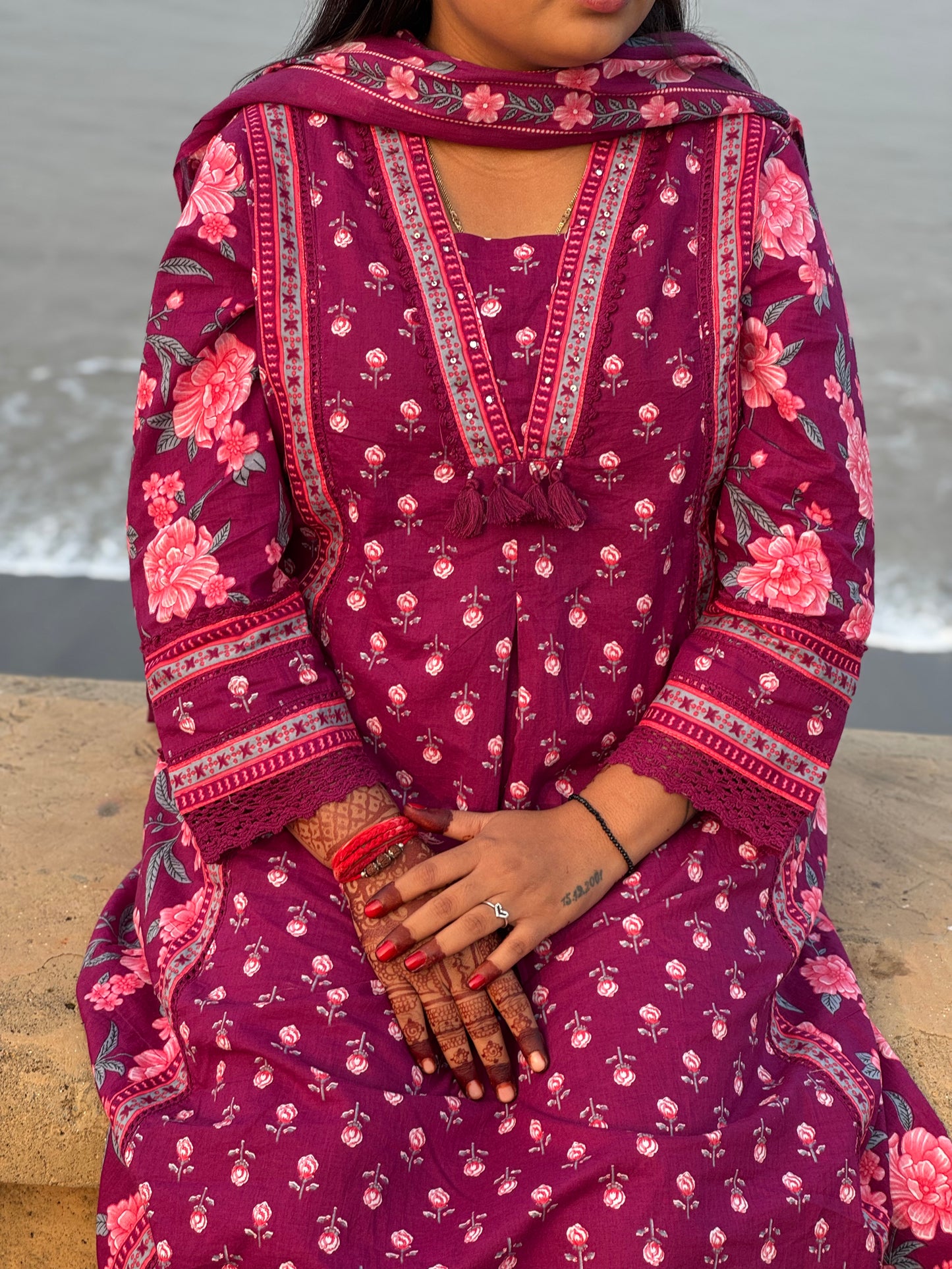 Pure Heavy Embroidery Anarkali Suit