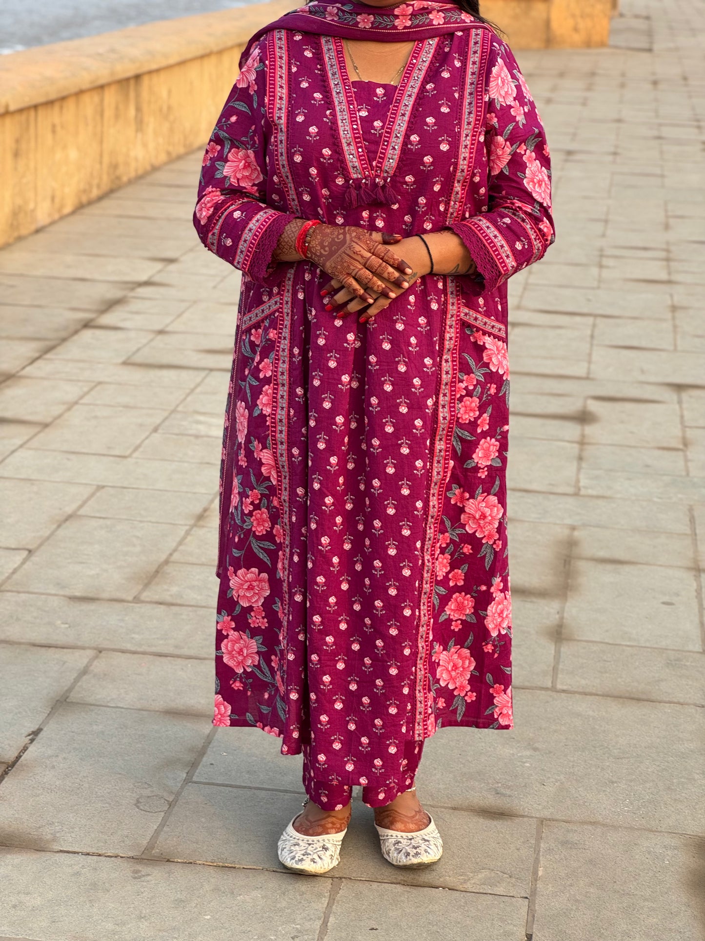 Pure Heavy Embroidery Anarkali Suit