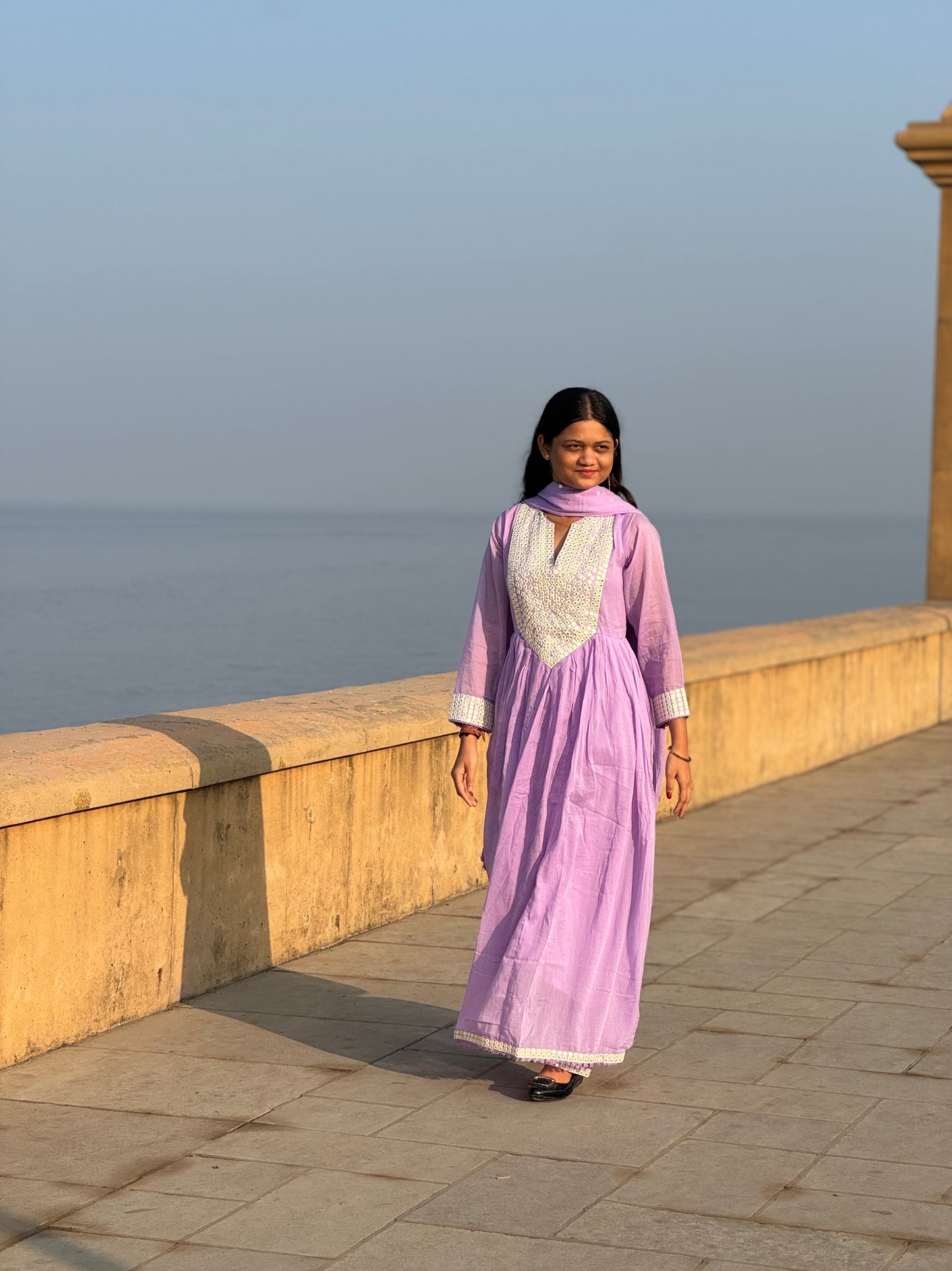 Pure Mul Cotton Anarkali Premium Suit